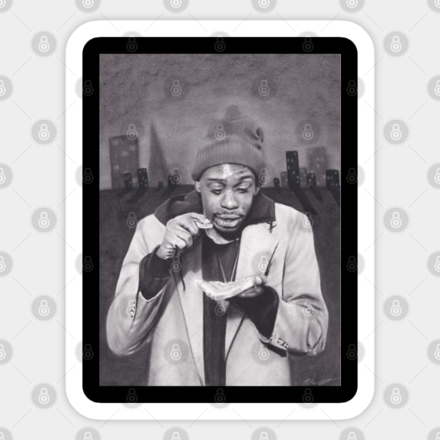 Dave Chappelle Laughable Lines Sticker by Angel Shopworks